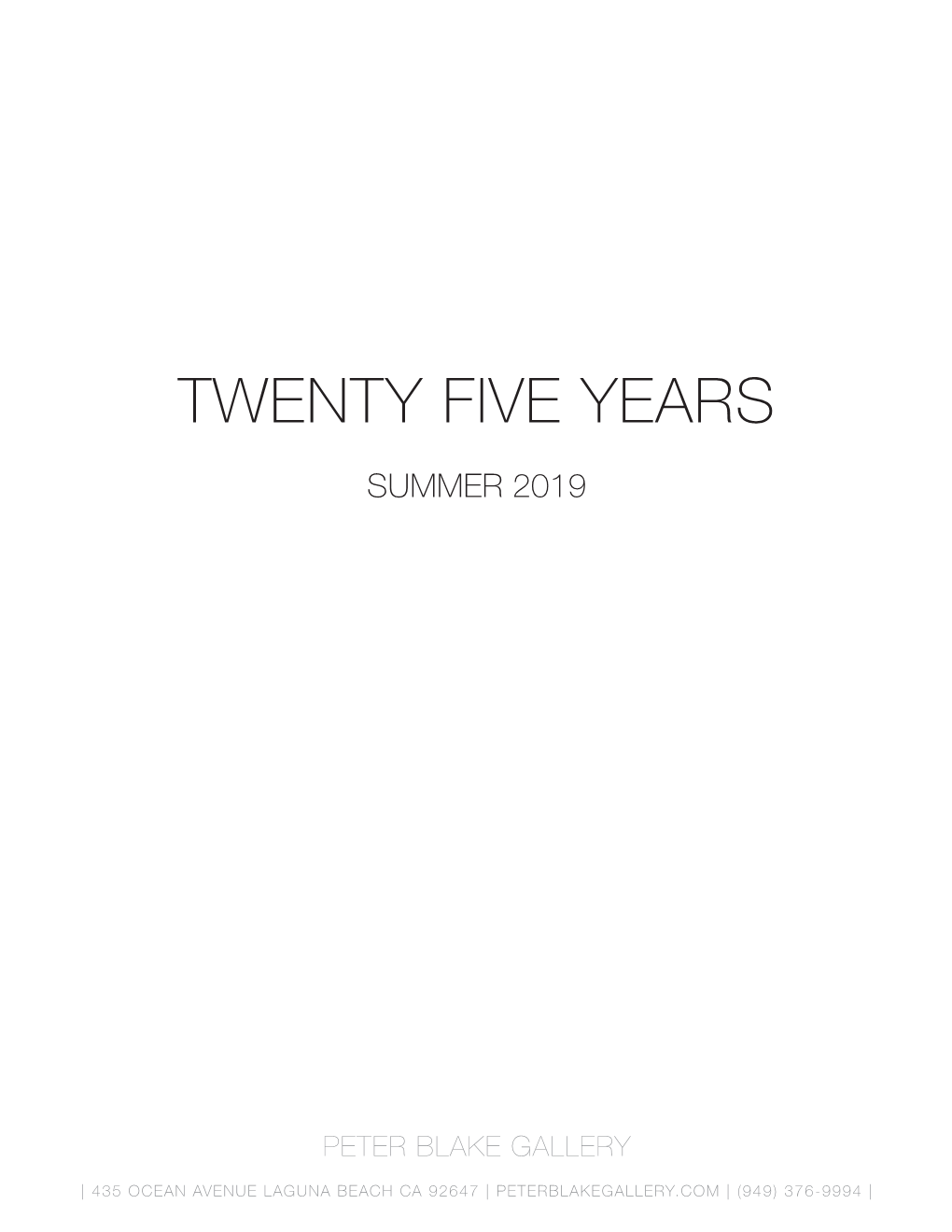 Twenty Five Years