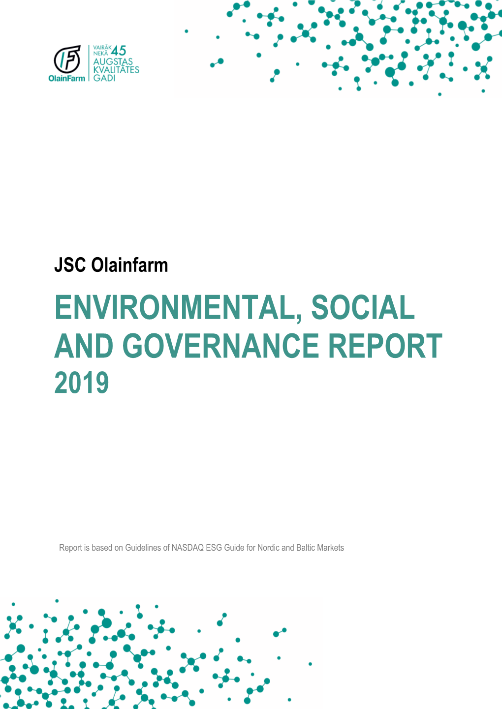 ESG Report 2019
