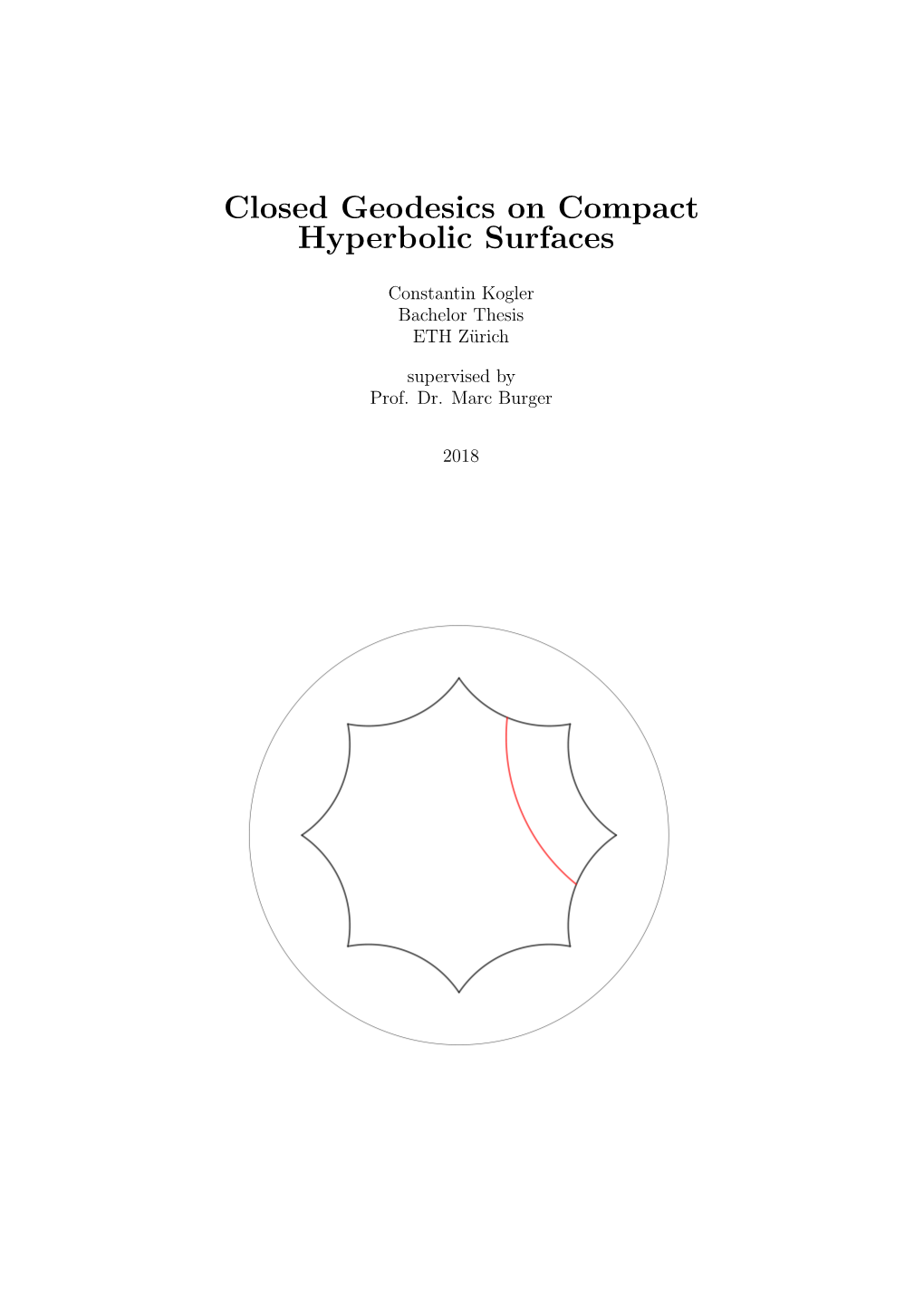 Closed Geodesics on Compact Hyperbolic Surfaces