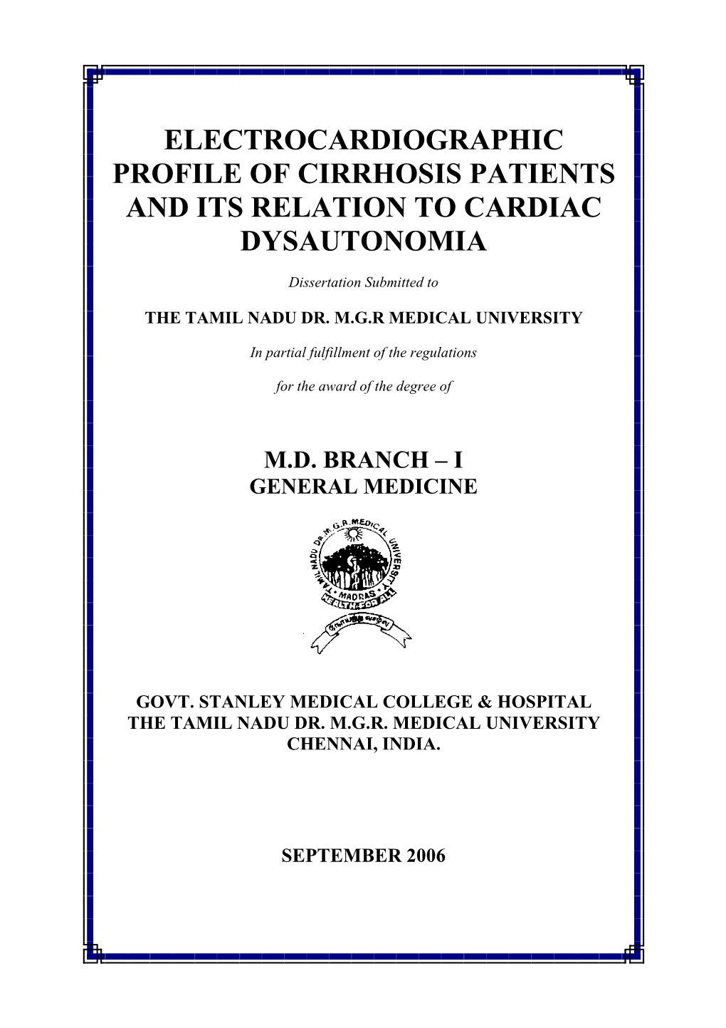 Electrocardiographic Profile of Cirrhosis Patients and Its Relation to Cardiac Dysautonomia