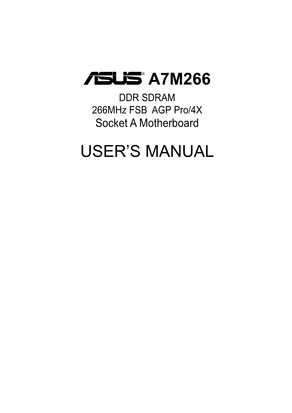 ® A7m266 User's Manual