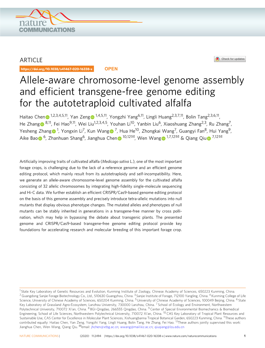 Allele-Aware Chromosome-Level Genome Assembly and Efficient