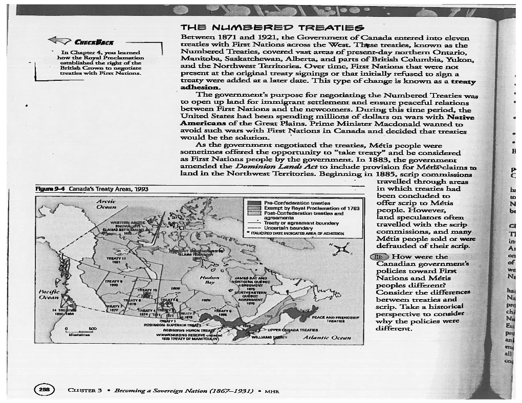 Dec 17 Numbered Treaties Text Info Pp. 258-265