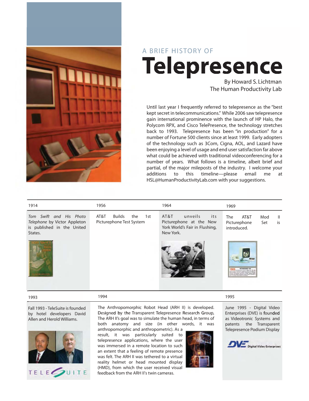 Telepresence Options