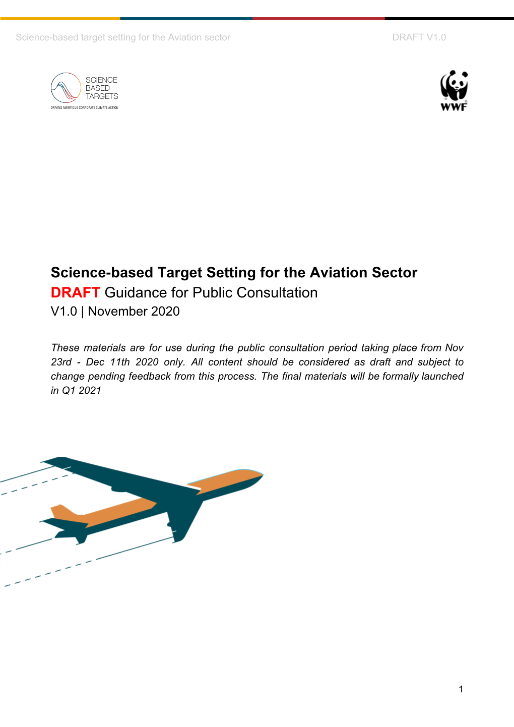 Science-Based Target Setting for the Aviation Sector DRAFT​Guidance