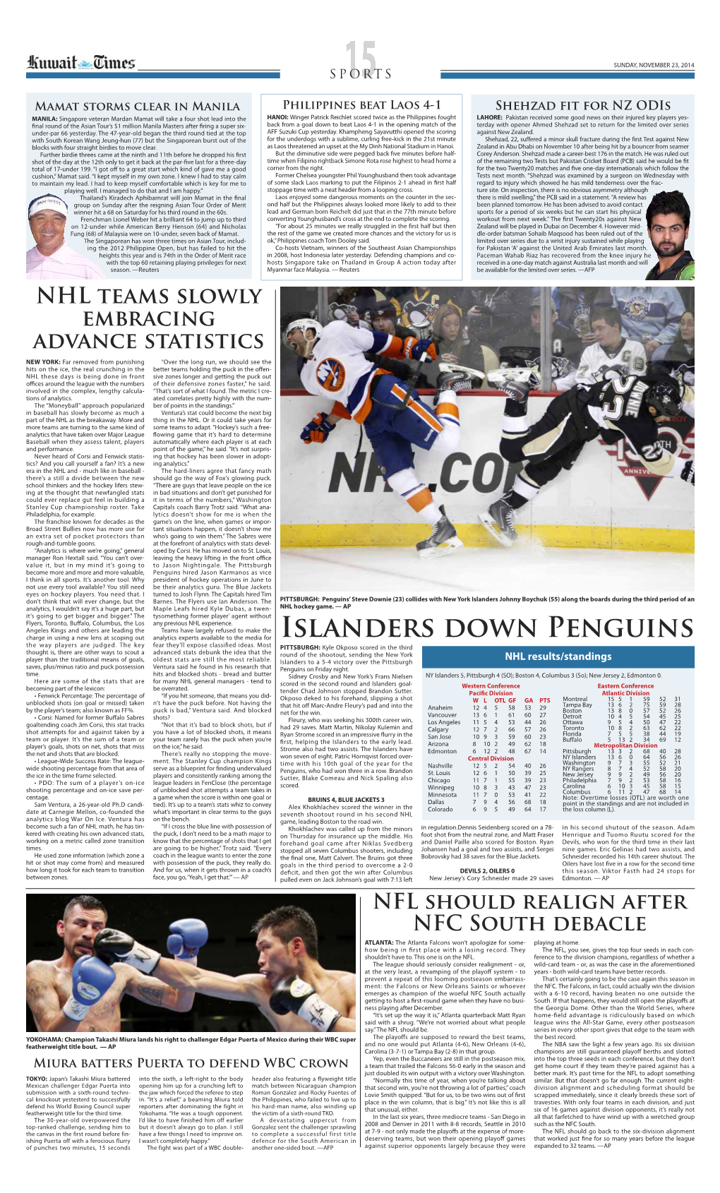 Islanders Down Penguins Charge in Using a New Lens at Scoping out Analytics Experts Available to the Media for the Way Players Are Judged