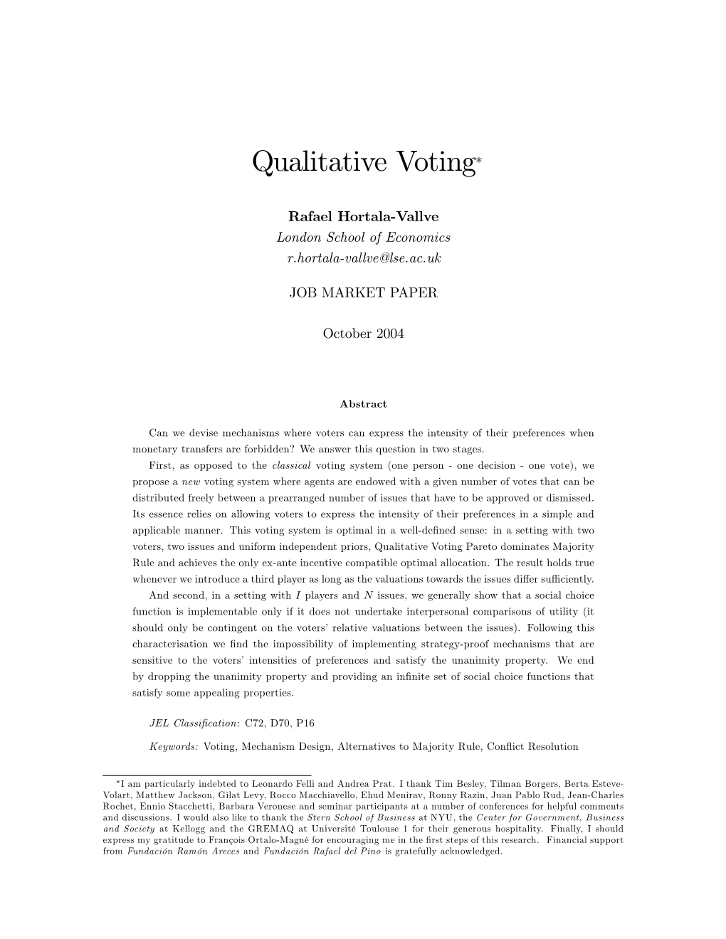 Qualitative Voting"