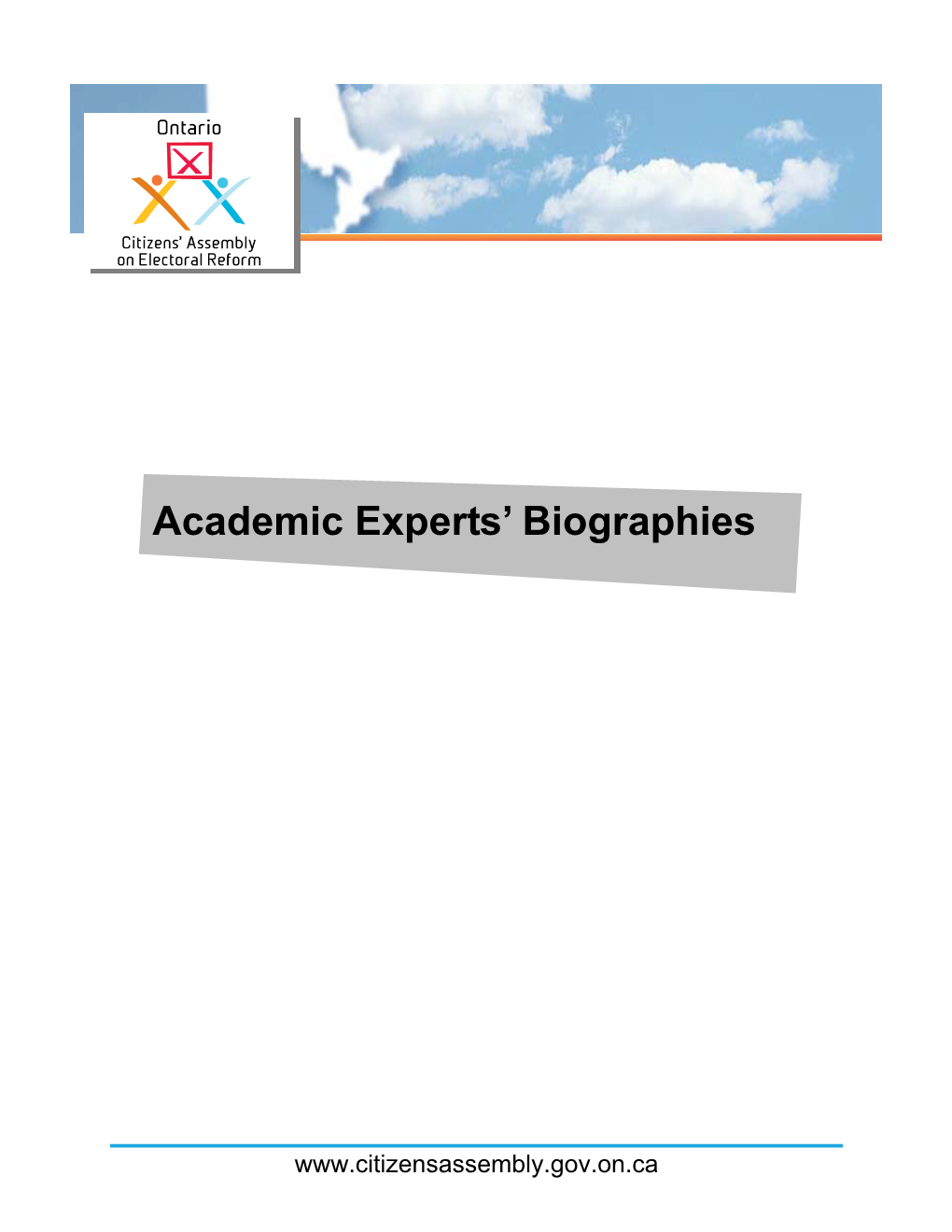 Academic Experts' Biographies