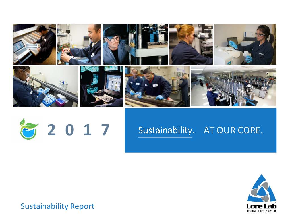 Core Lab's Annual Sustainability Report 2017