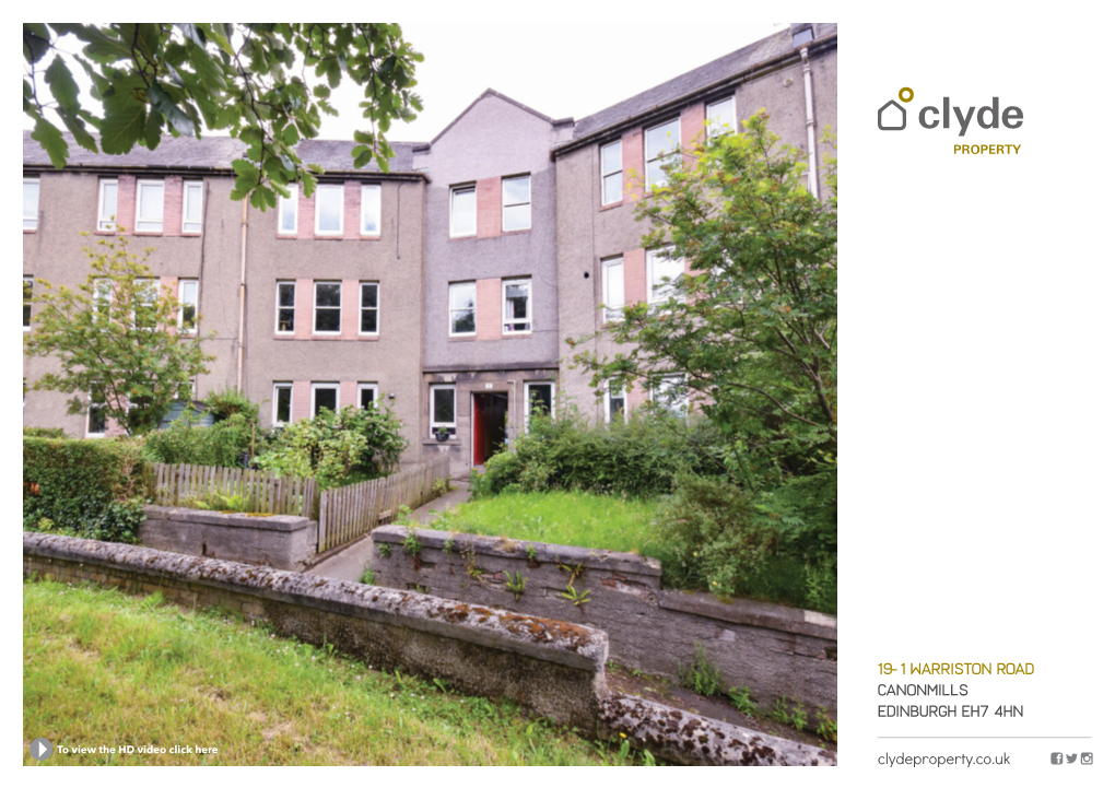 19-1 Warriston Road Canonmills Edinburgh EH7 4HN Clydeproperty