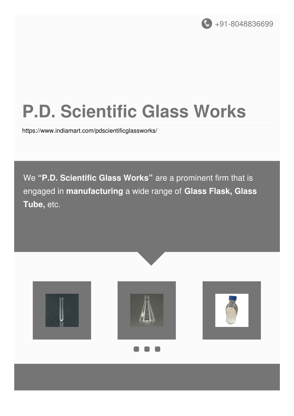 P.D. Scientific Glass Works