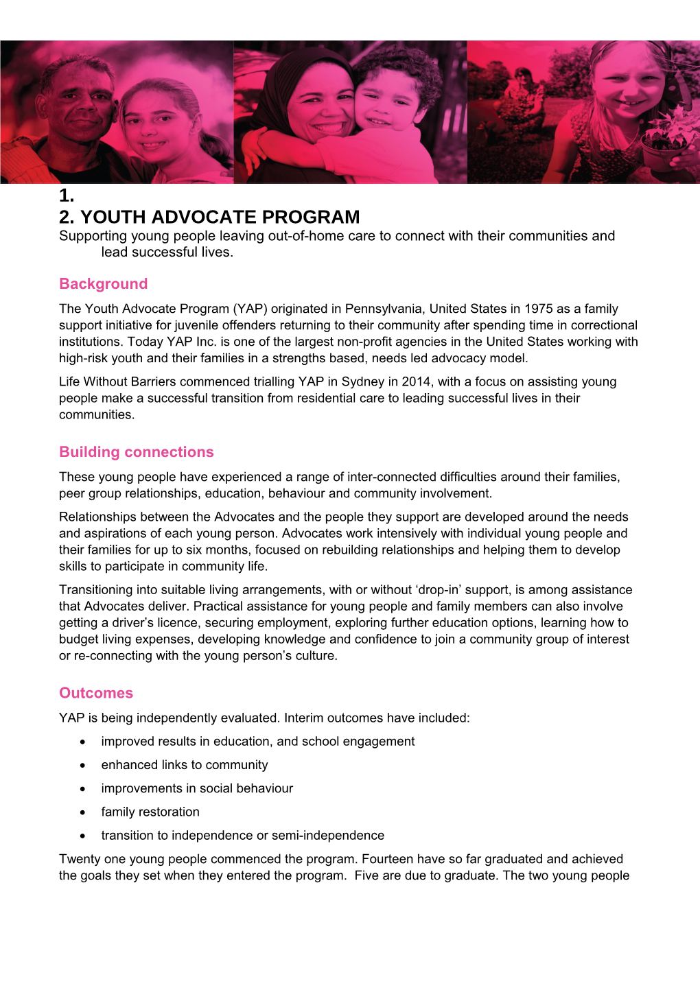 Youth Advocate Program