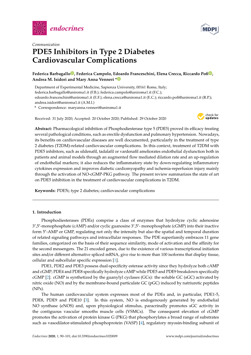 PDE5 Inhibitors in Type 2 Diabetes Cardiovascular Complications