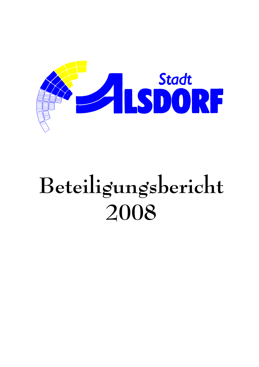 Beteiligungsbericht 2008 Inhaltsverzeichnis Seite