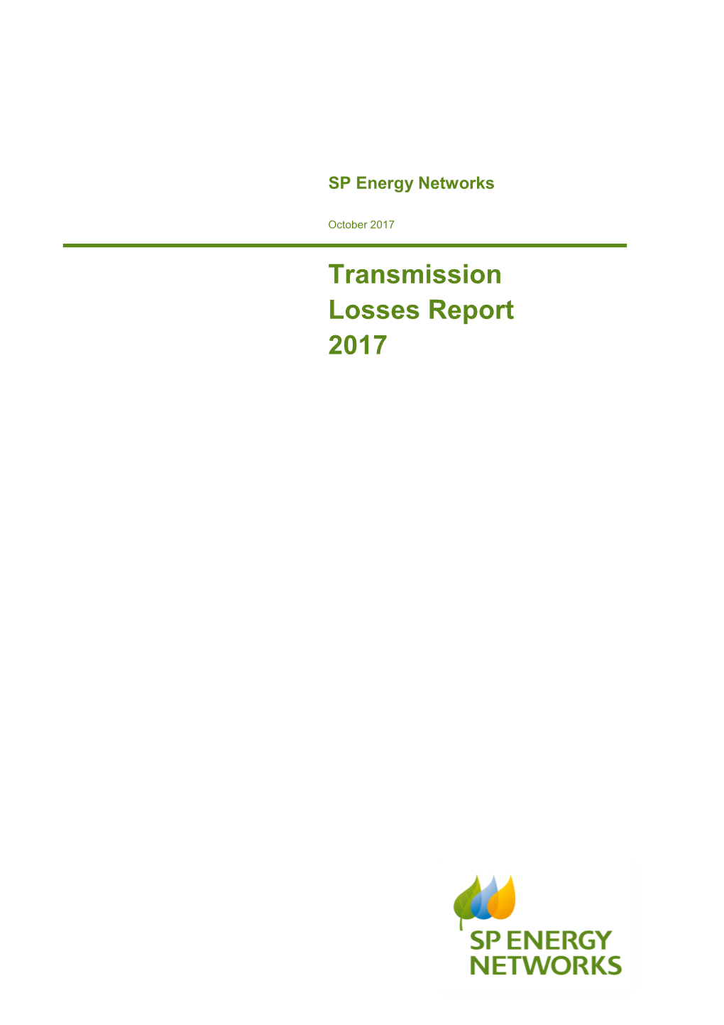 Transmission Losses Report 2017