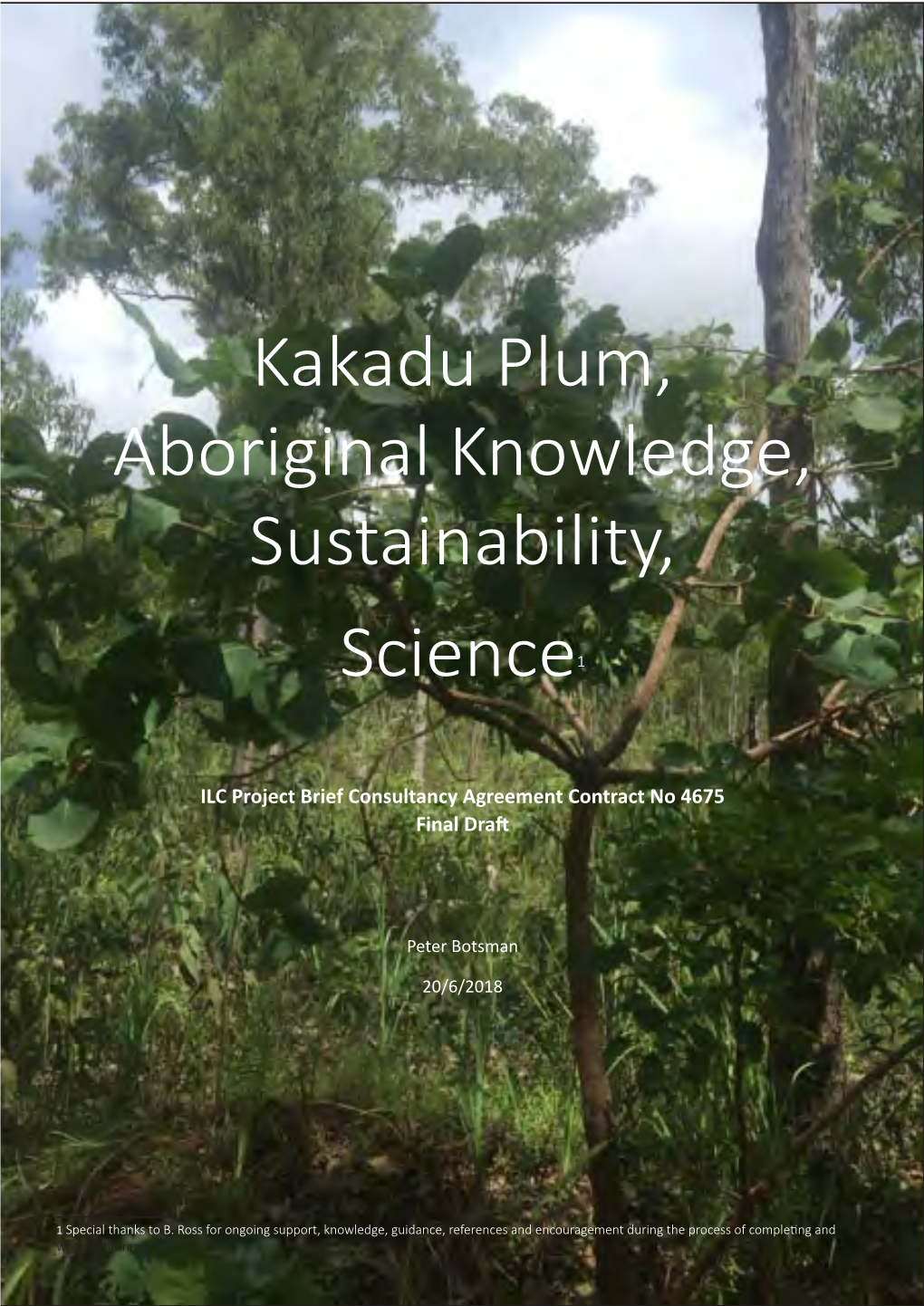 Kakadu Plum, Aboriginal Knowledge, Sustainability, Science1