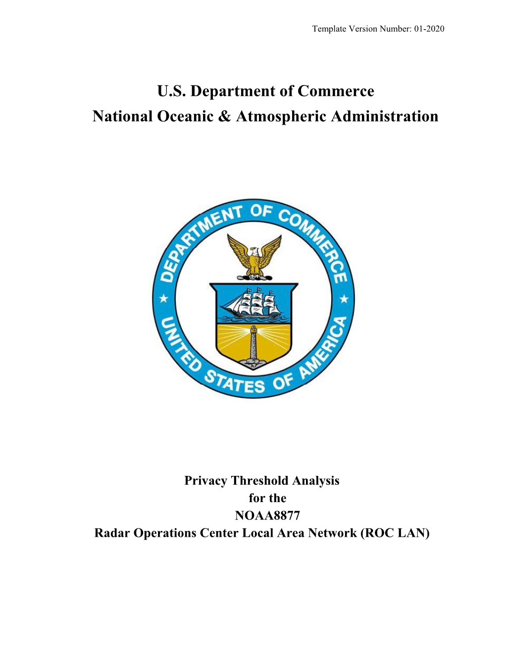 U.S. Department of Commerce National Oceanic & Atmospheric