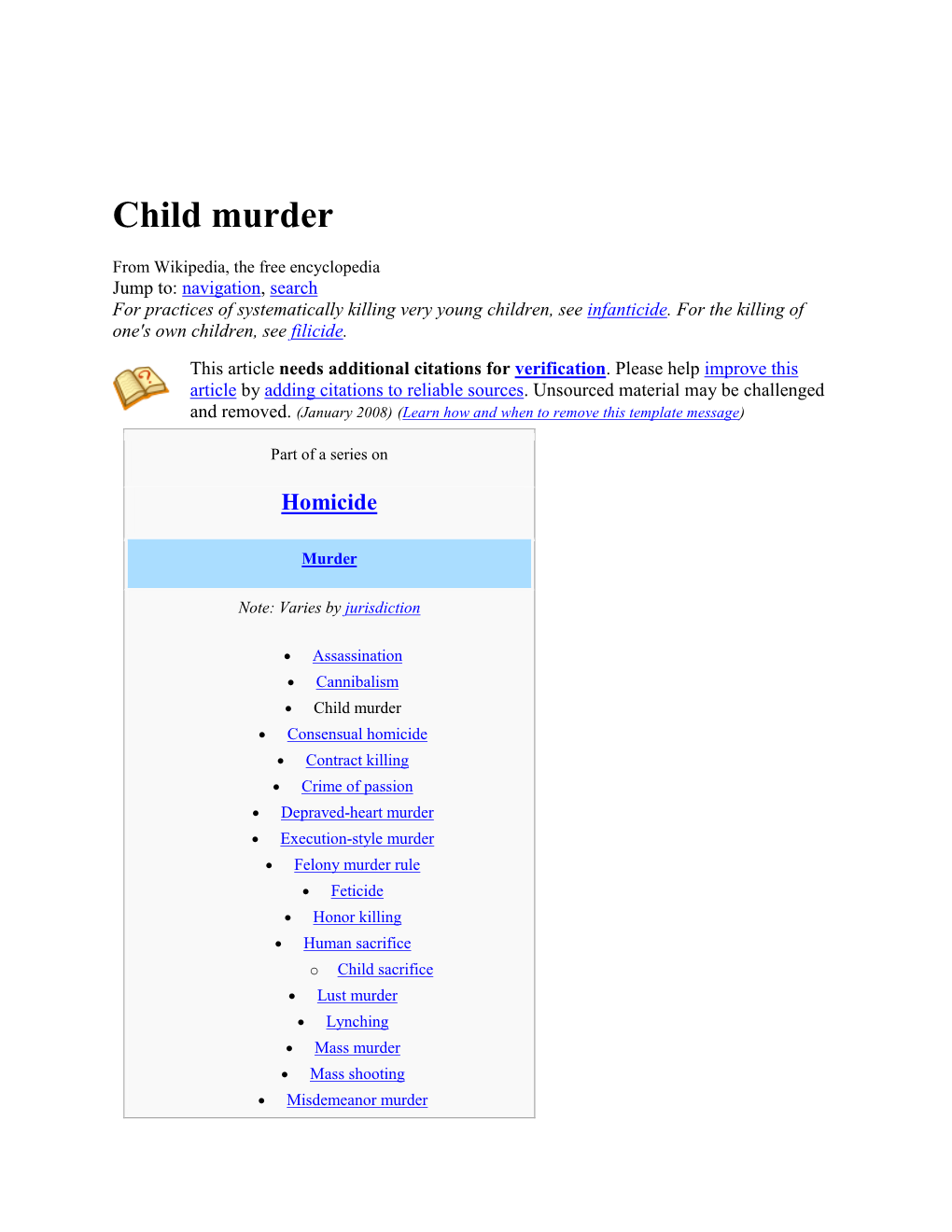 Child Murder