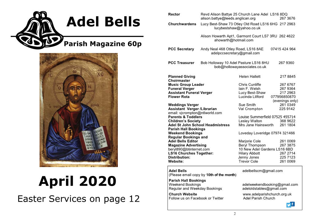 Adel Bells April 2020