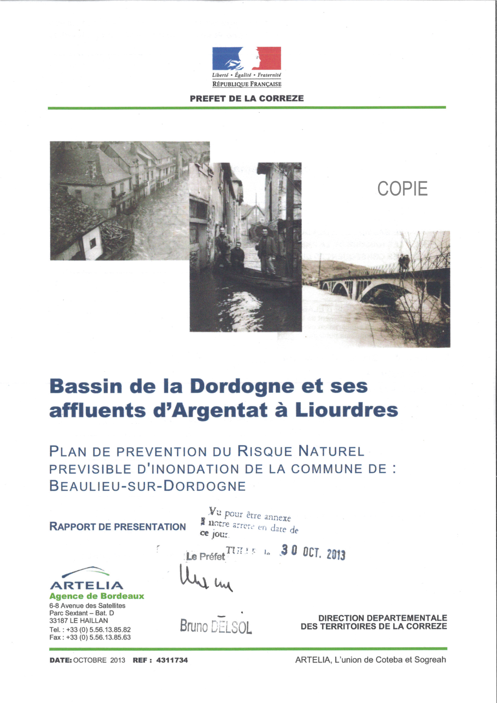 Rapport De Présentation Ppri Beaulieu-Sur-Dordogne