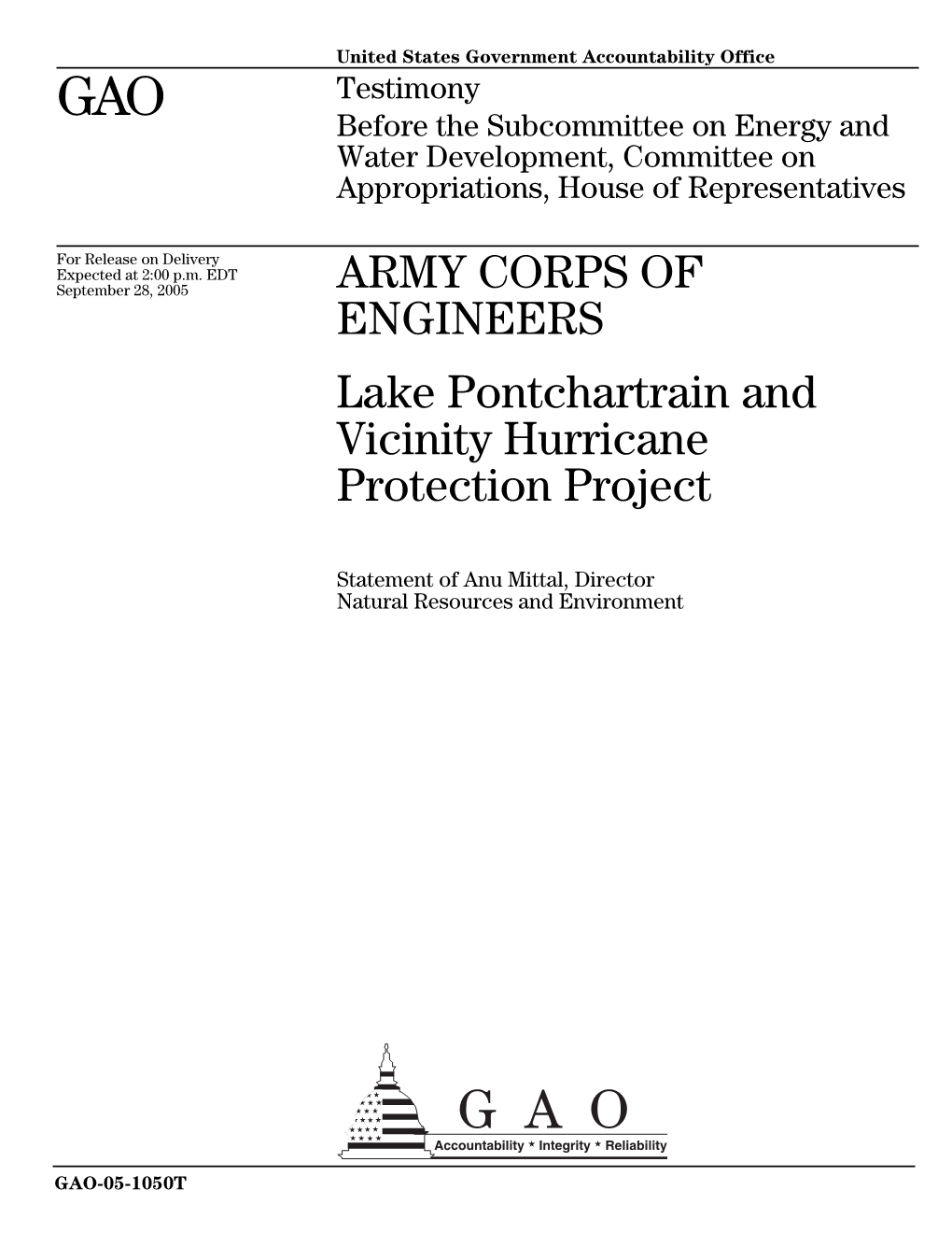 Lake Pontchartrain and Vicinity Hurricane Protection Project