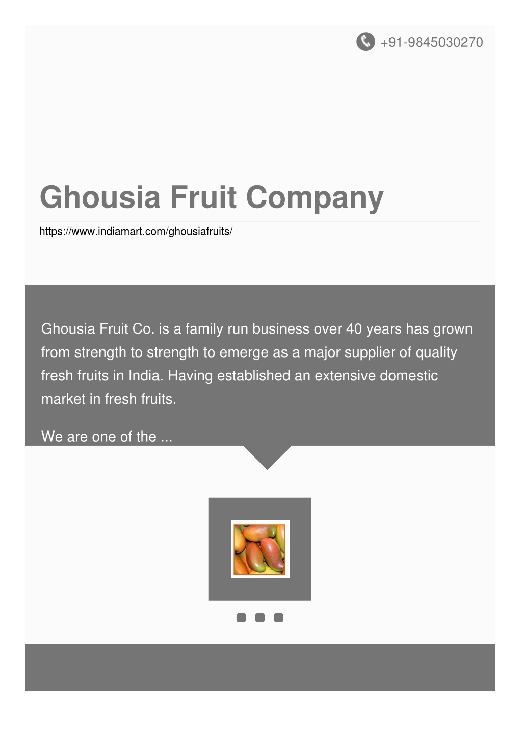 Ghousia Fruit Company