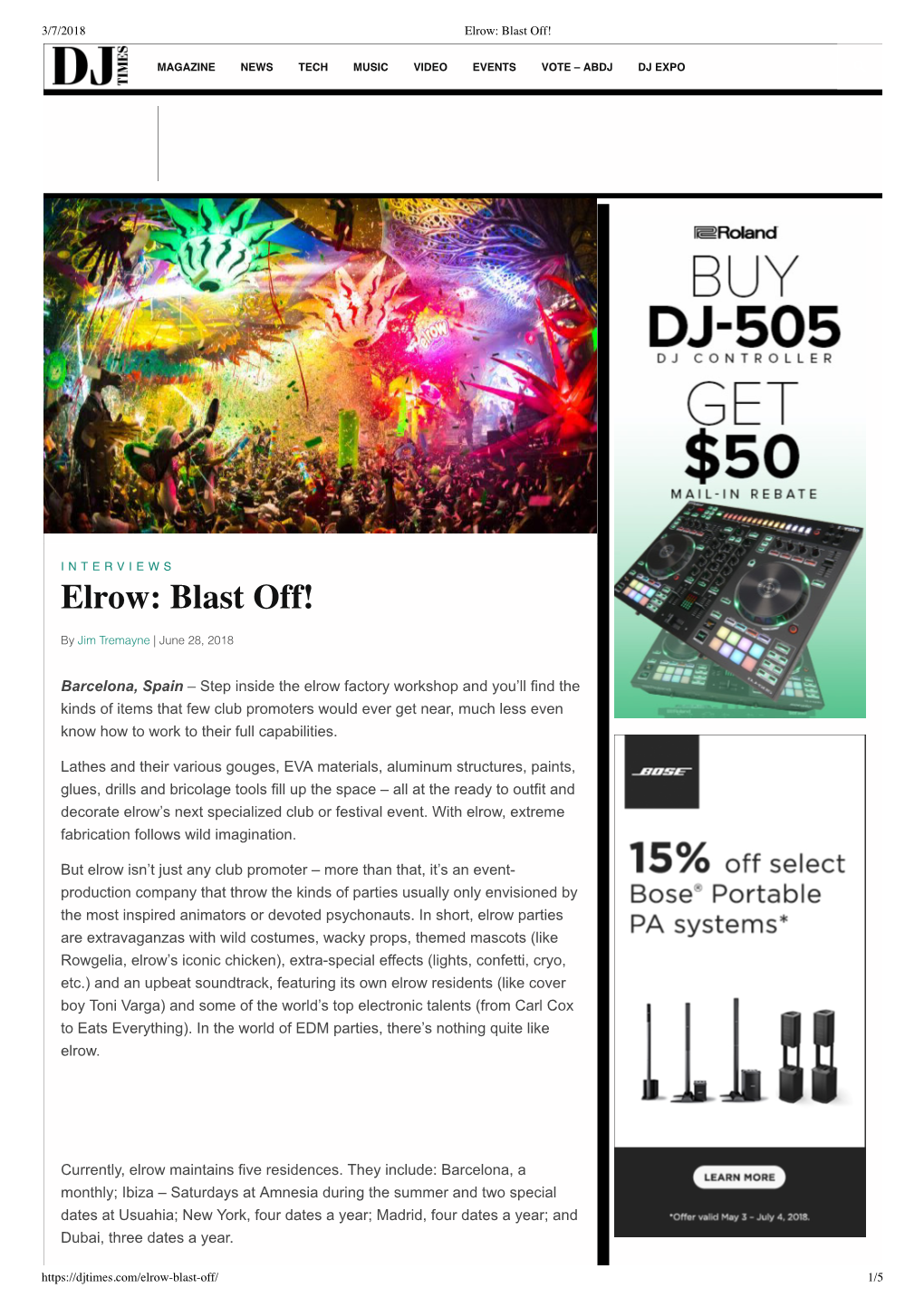 Elrow: Blast Off!