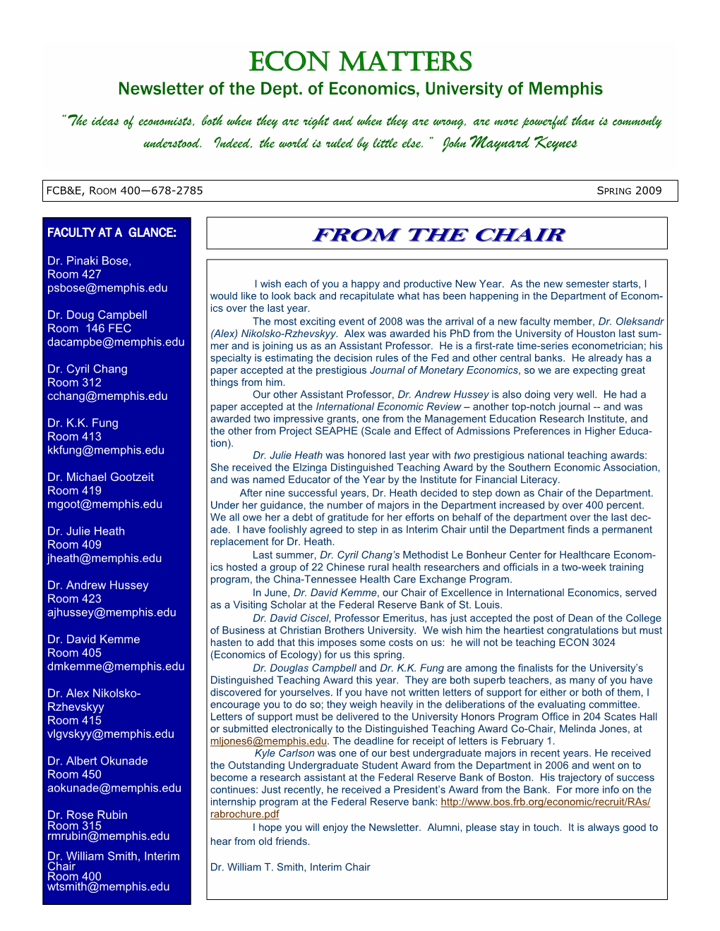 Newsletter Spring 2009.Pub