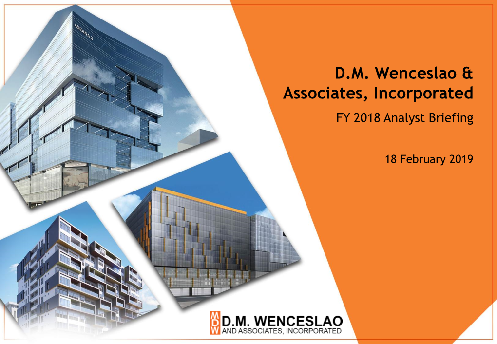 D.M. Wenceslao & Associates, Incorporated