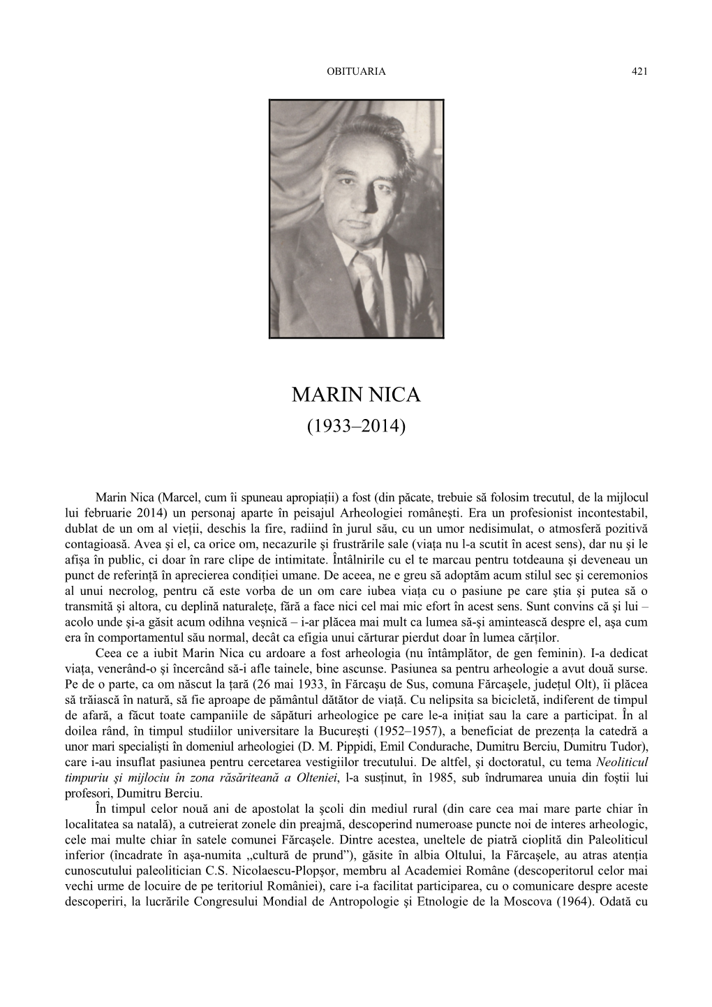 Marin Nica (1933–2014)