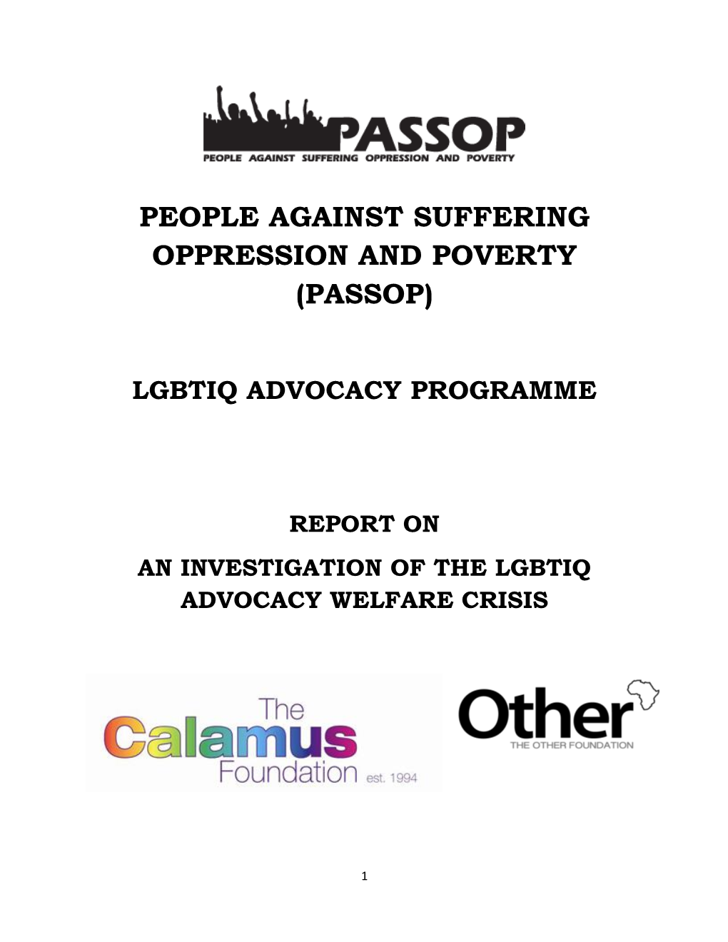 People Against Suffering Oppression and Poverty (Passop)