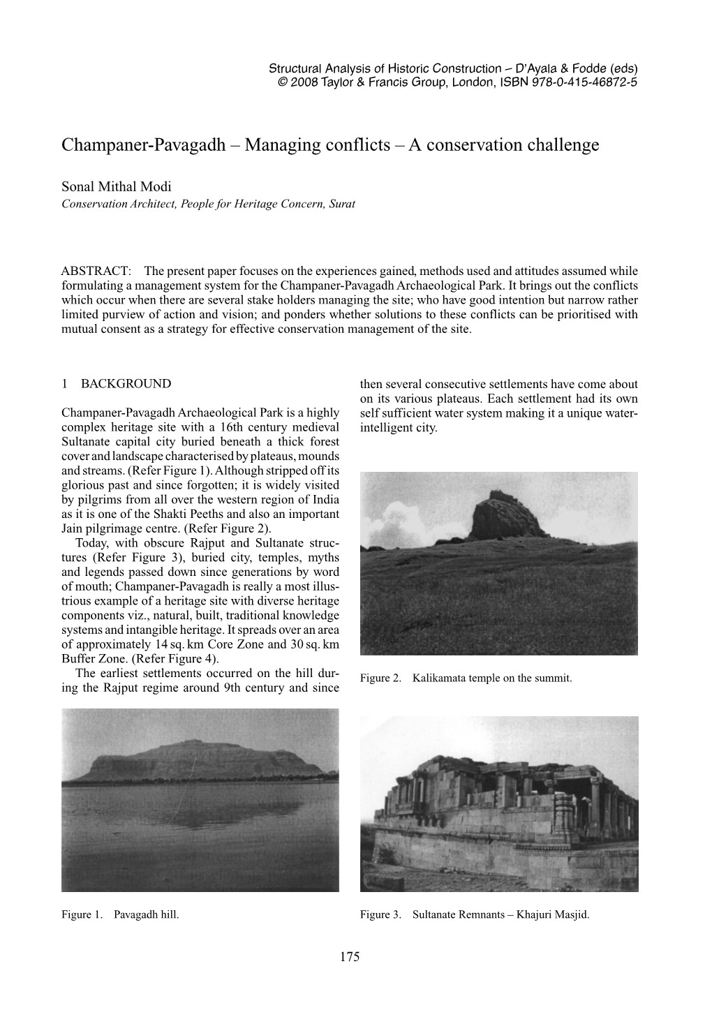 Champaner-Pavagadh – Managing Conflicts – a Conservation Challenge