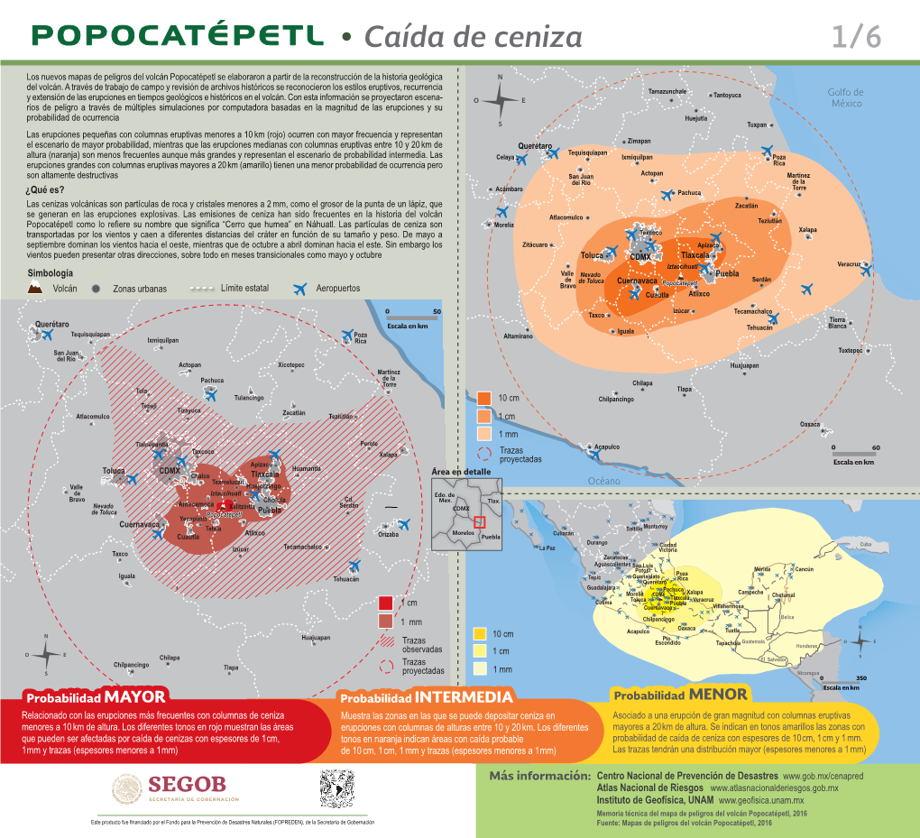 Popocatépetl Caída De Ceniza