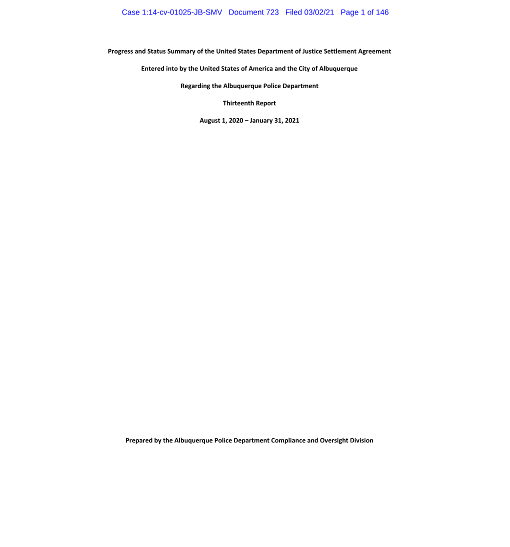 Case 1:14-Cv-01025-JB-SMV Document 723 Filed 03/02/21 Page 1 of 146