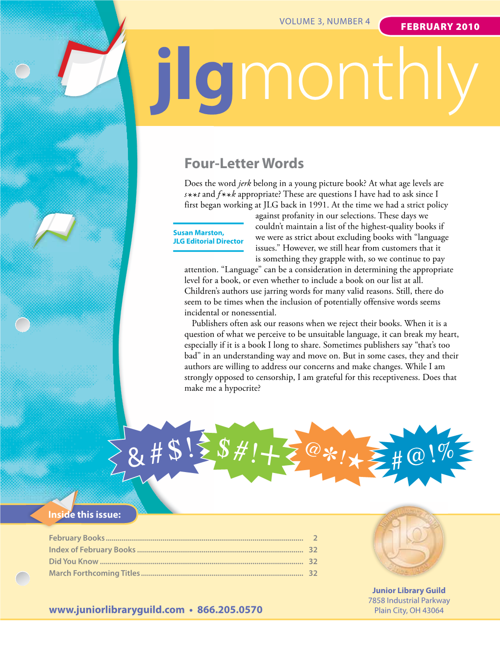 OCTOBER FEBRUARY 2010 Jlgmonthly