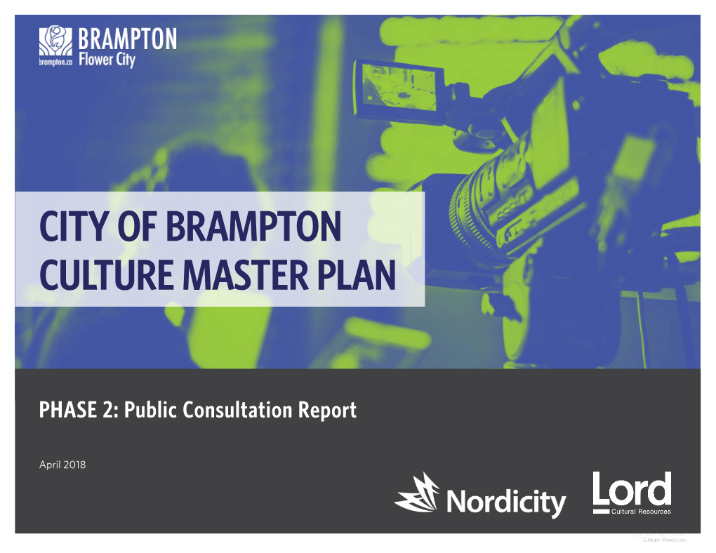City of Brampton Culture Master Plan