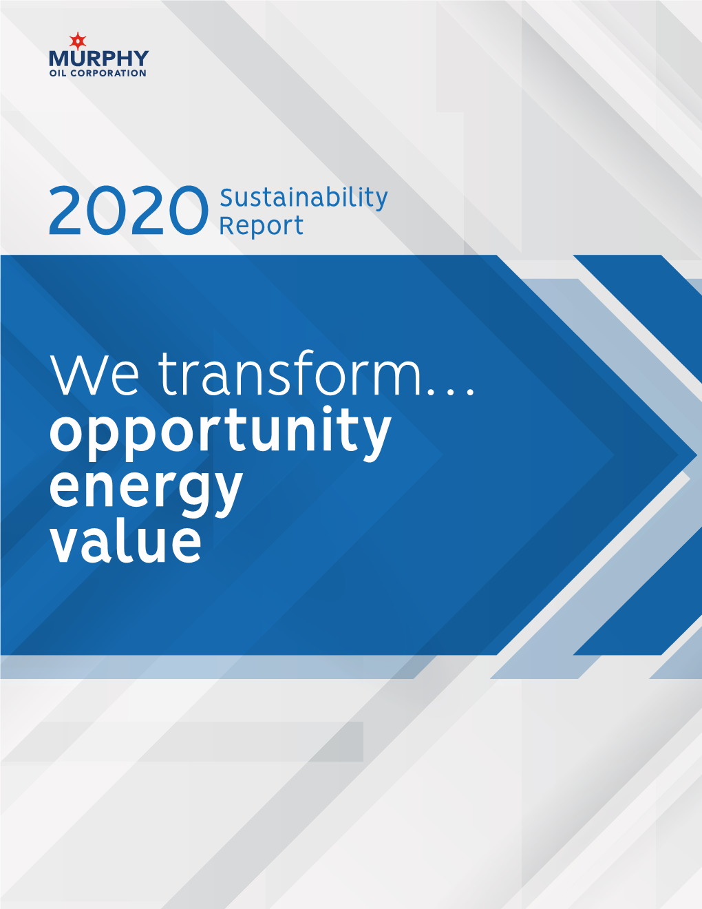 We Transform… Opportunity Value Energy