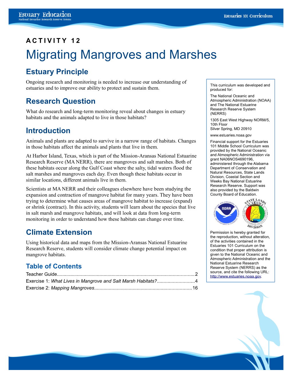 Migrating Mangroves and Marshes