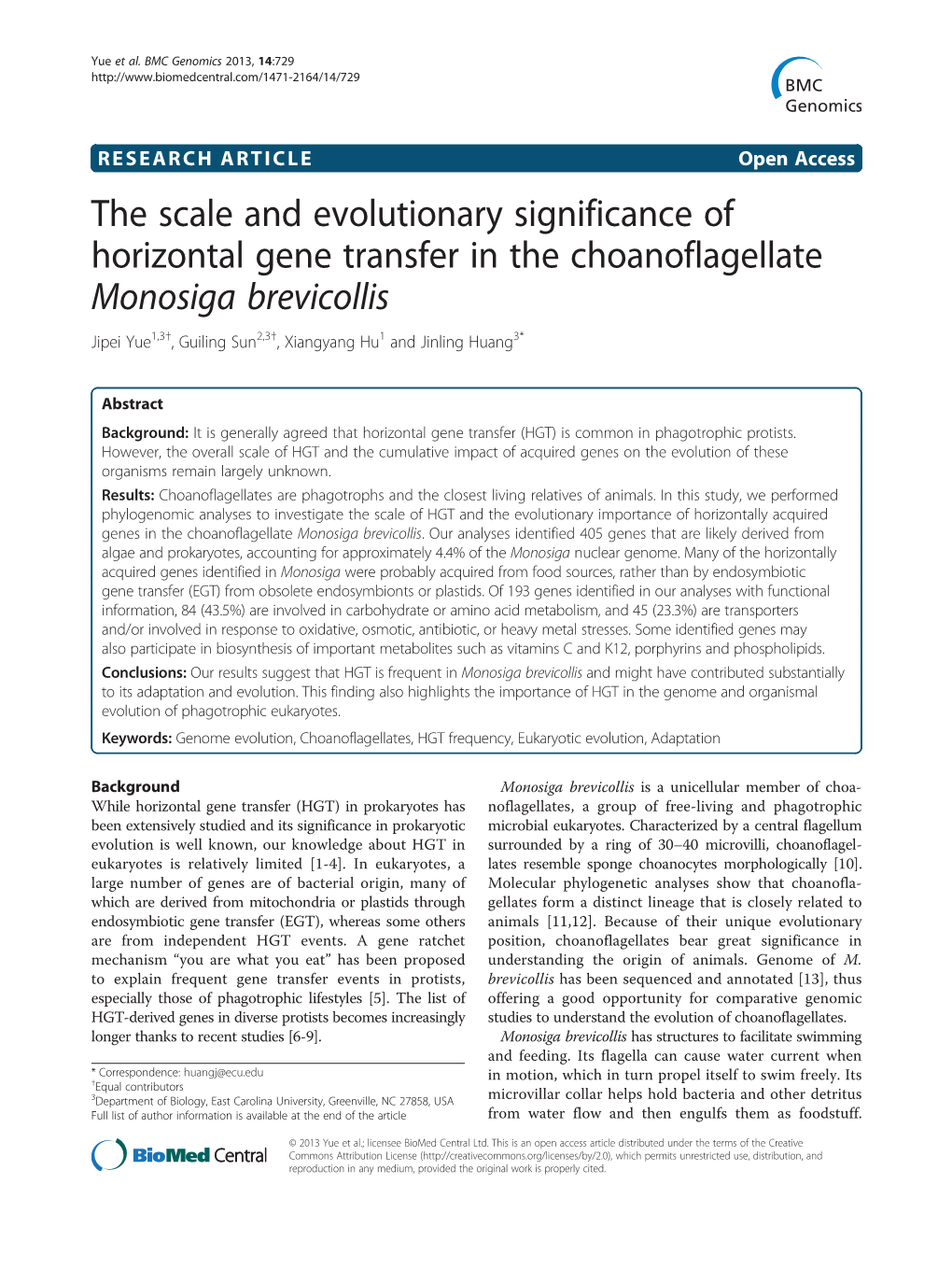 The Scale and Evolutionary Significance of Horizontal Gene