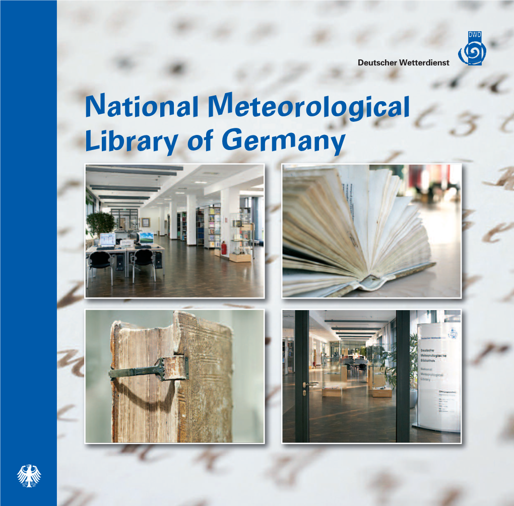 National Meteorological Library of Germany National Meteorological Library of Germany Published By