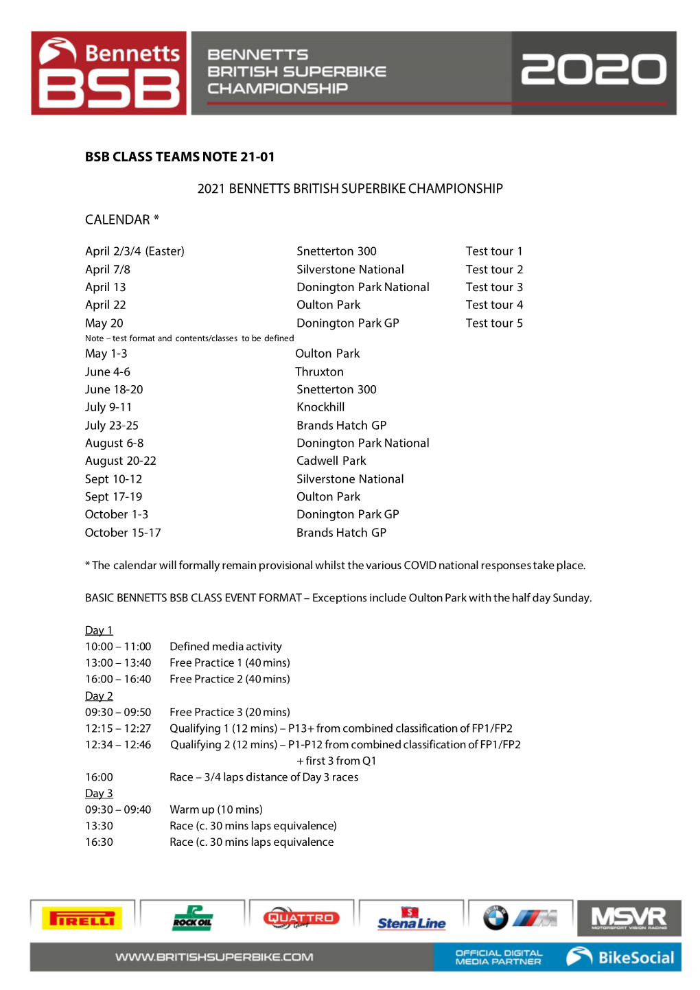 Bsb Class Teams Note 21-01 2021 Bennetts British