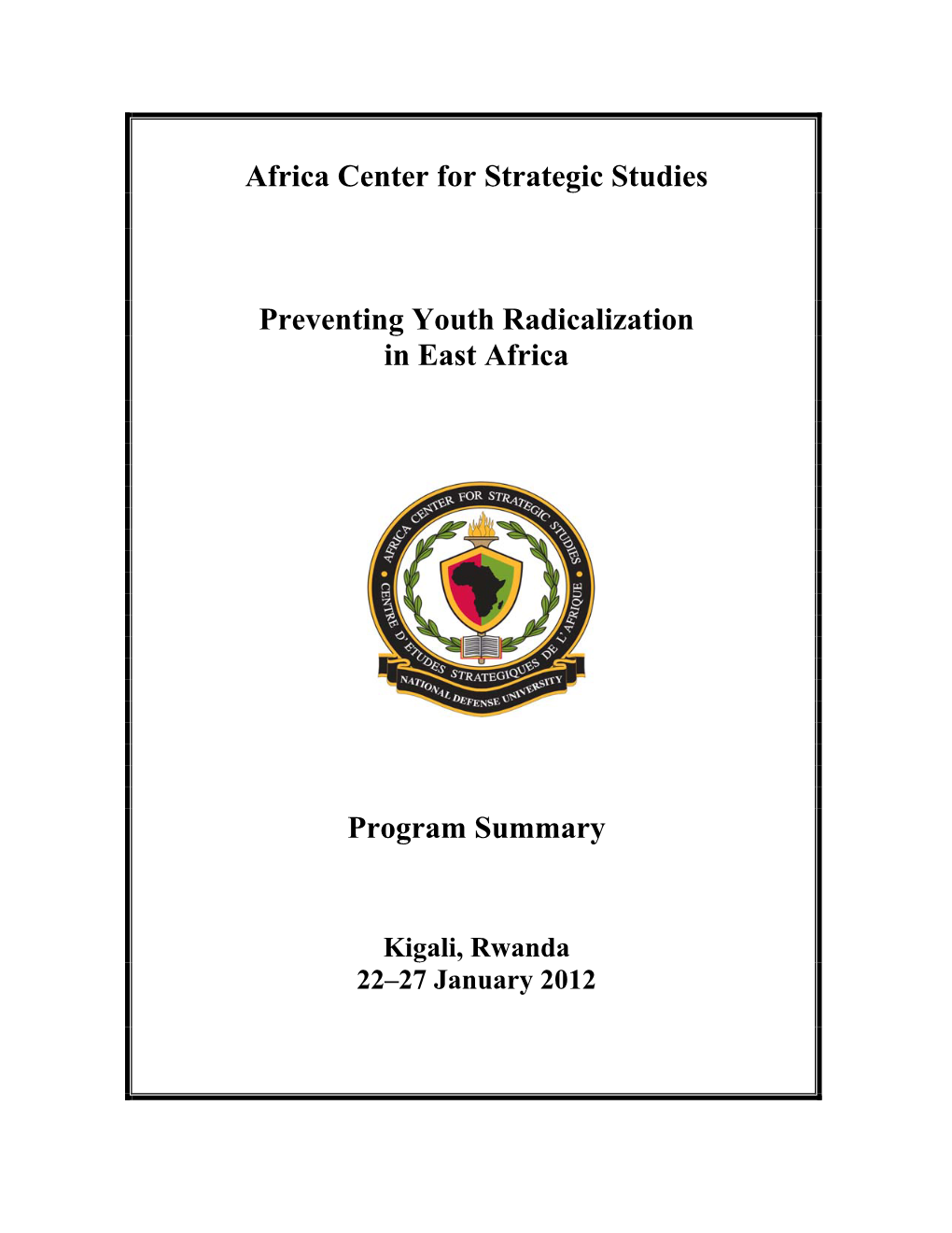 Preventing Youth Radicalization in East Africa