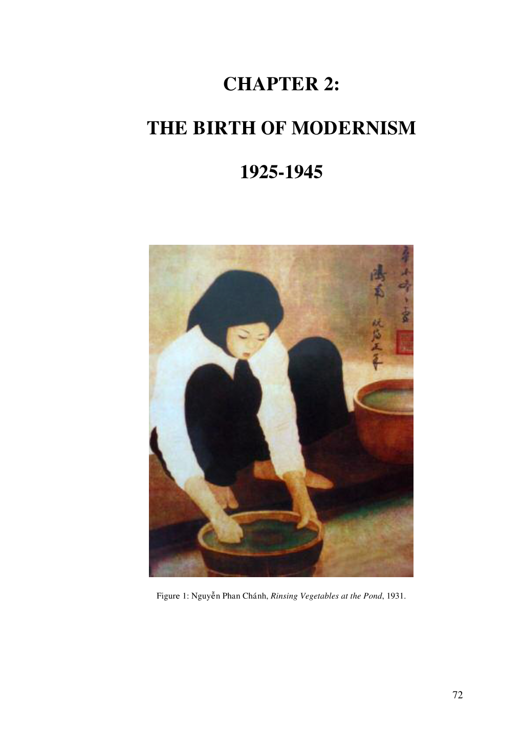 Chapter 2: the Birth of Modernism 1925-1945