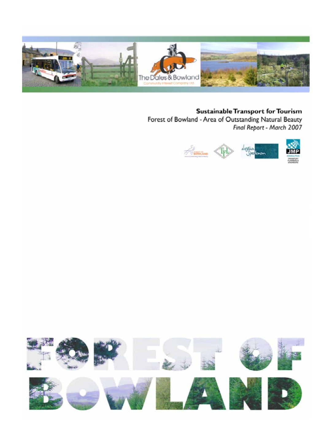 Sustainable Transport for Tourism Forest of Bowland Area of Outstanding Natural Beauty