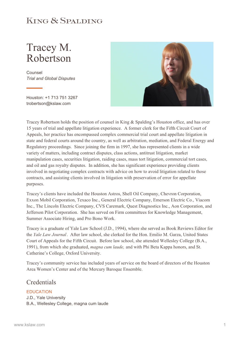 Tracey M. Robertson