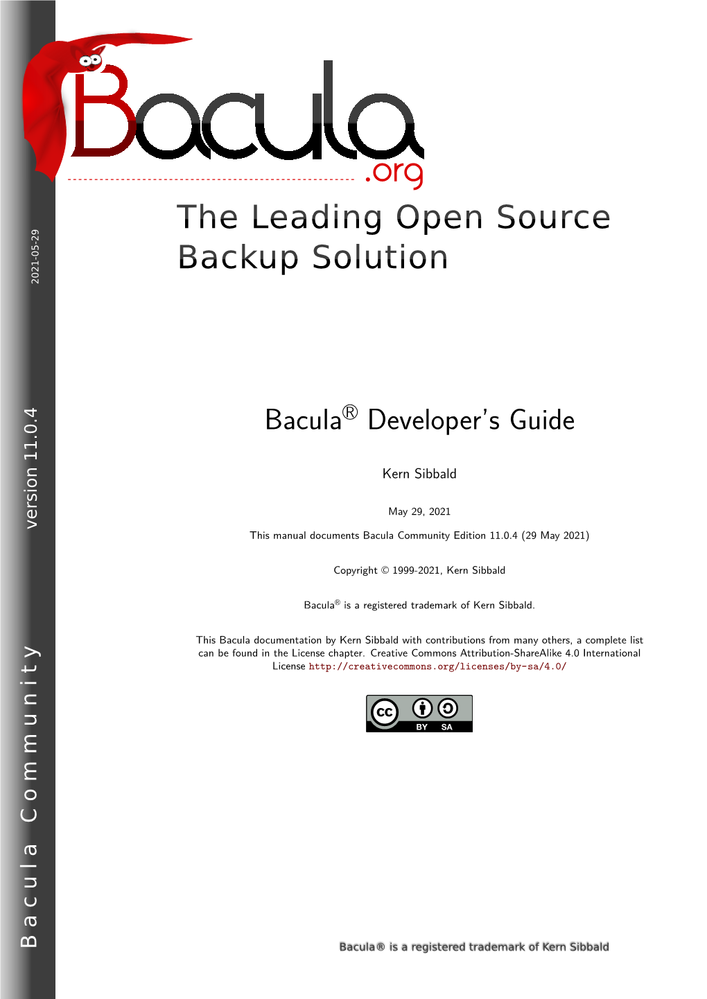 Bacula® Developer's Guide