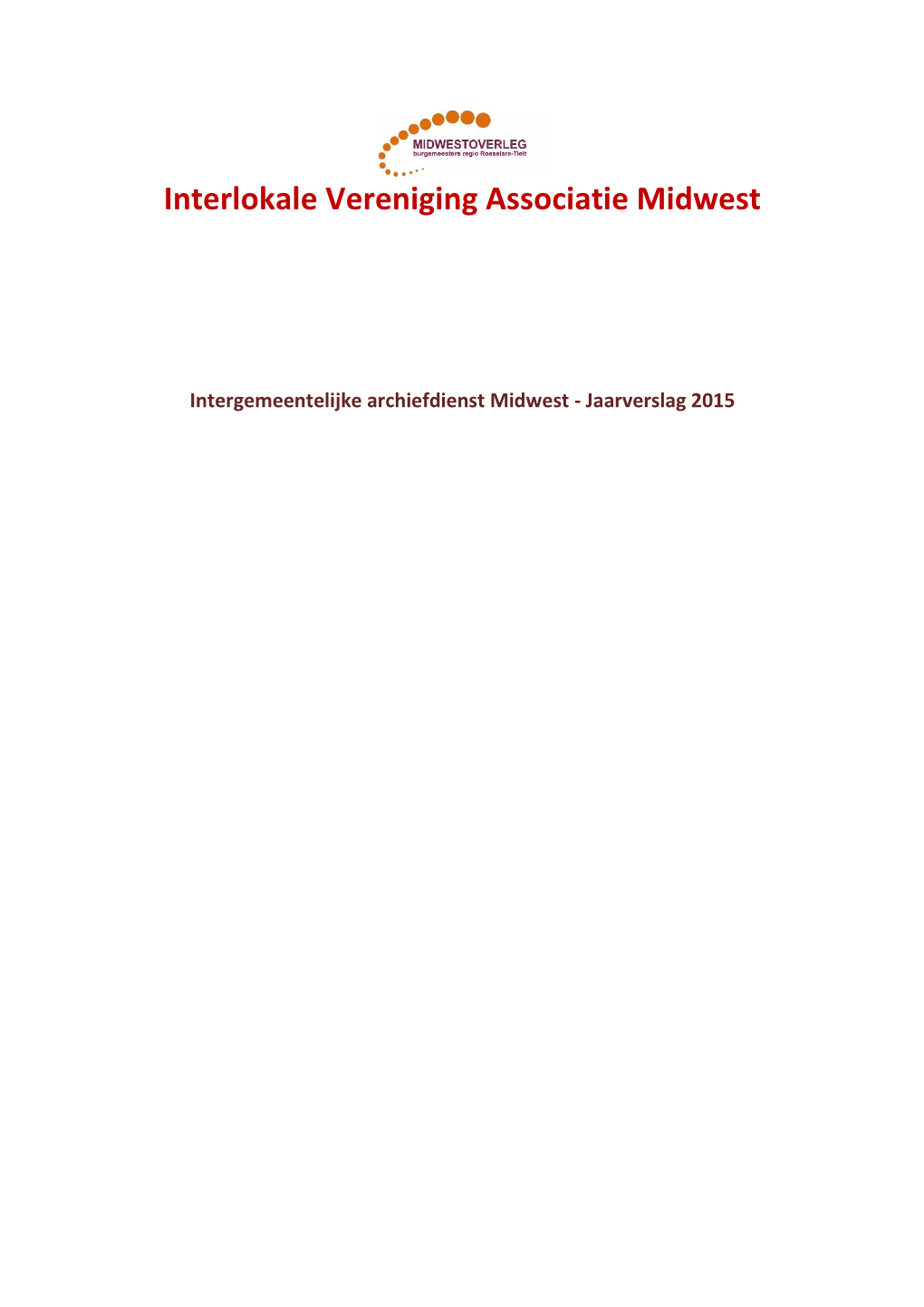 Jaarverslag IGA Midwest 2015