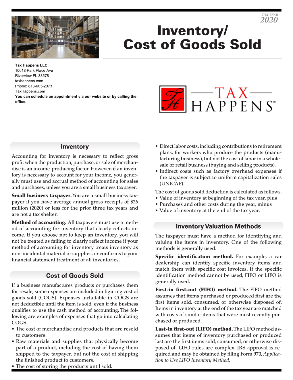 Inventory & Cost of Goods Sold