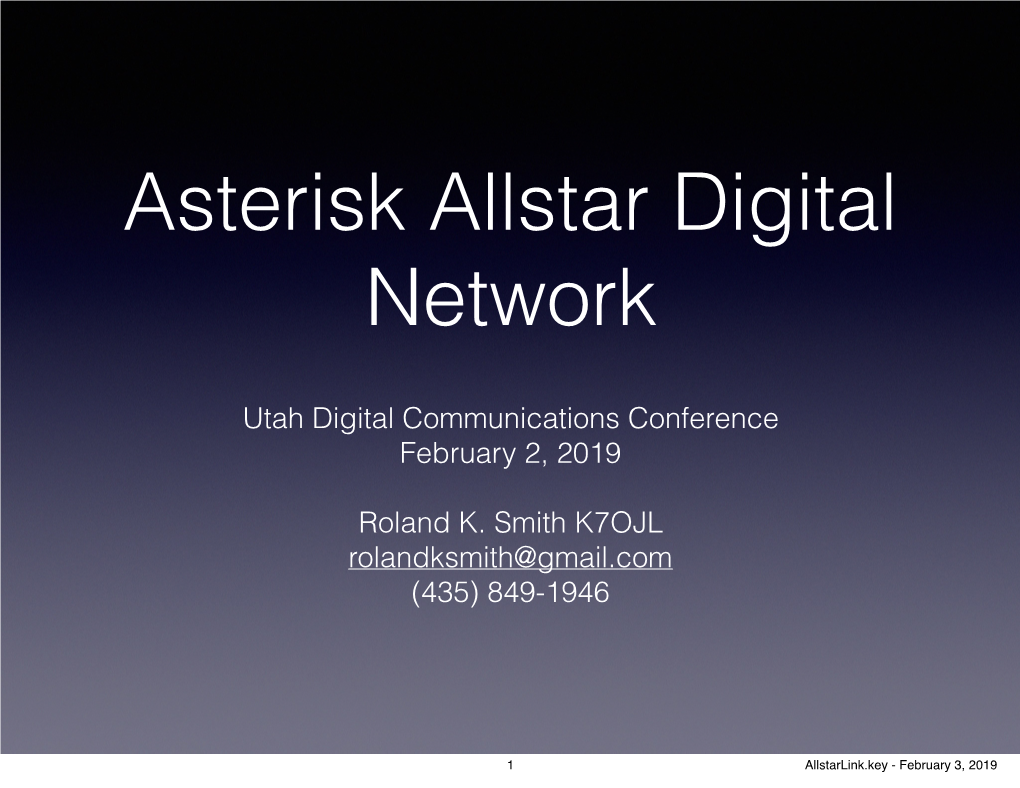 Asterisk Allstar Digital Network