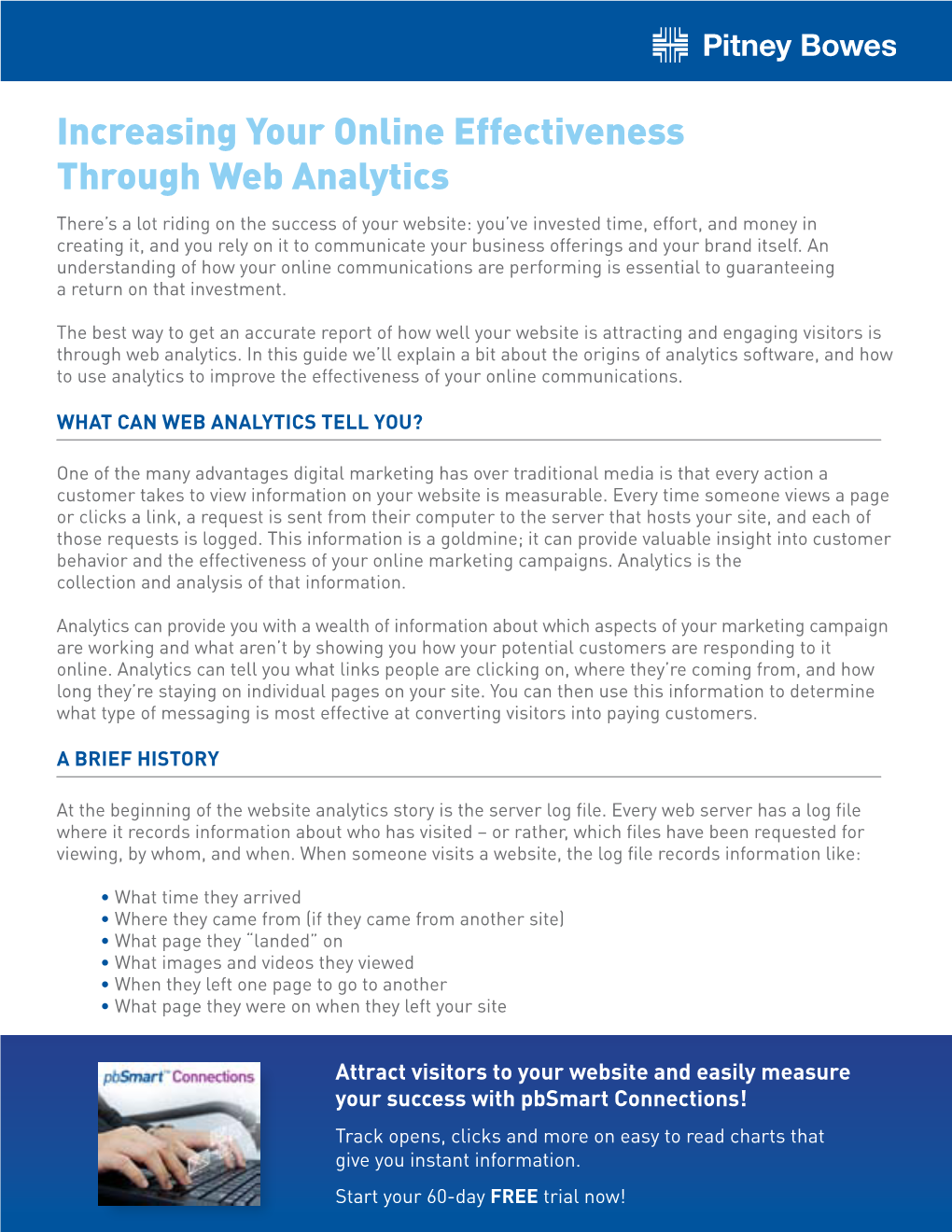 Increasing Your Online Effectiveness Through Web Analytics